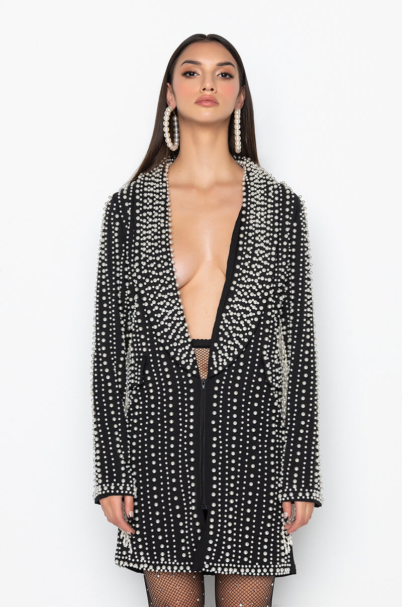 DAVINCI LONG PEARL WORK BLAZER
