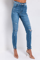 DETAILS MAKE PERFECTION HIGH RISE SKINNY JEANS