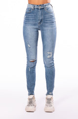 DETAILS MAKE PERFECTION HIGH RISE SKINNY JEANS