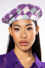 DIAMOND KNIT HAT