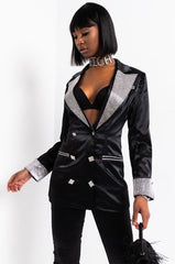 DIAMONIQUE RHINESTONE BLAZER