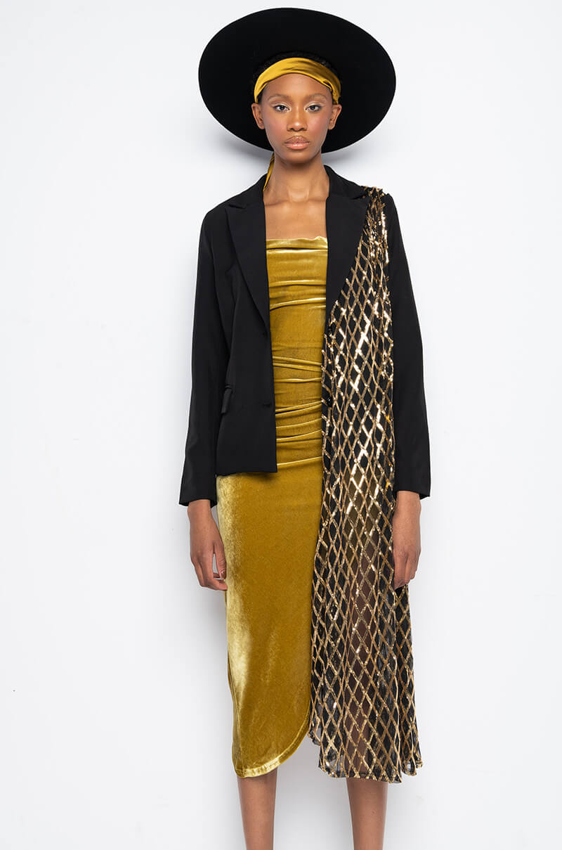 DIP IT LOW SEQUIN HYBRID BLAZER