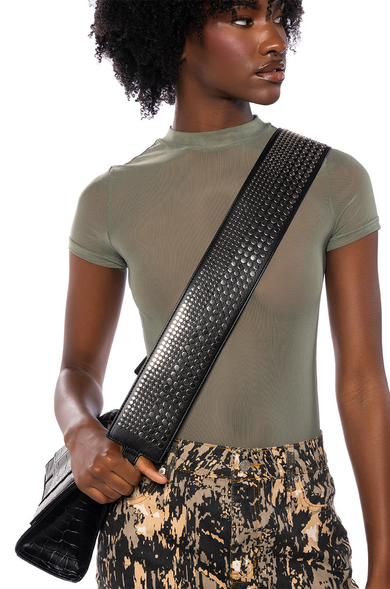 DND STUDDED PURSE STRAP