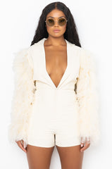 DO THINGS MY OWN WAY FASHION ROMPER IVORY