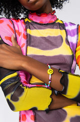DONT FORGET TO SMILE BEADED BRACELET