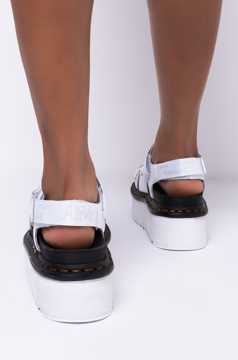 DR MARTIN KIMBER HYDRO & LOGO WEBBING SANDAL