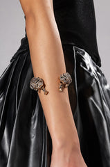 EARN YOUR STRIPES EMBELLISHED CUFF IN GOLD