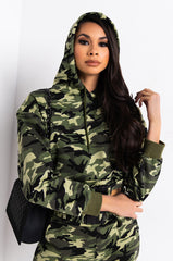 EASY TO SAY SWEATSHIRT GREEN CAMO