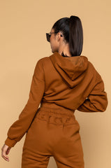 EASY TO SAY SWEATSHIRT LIGHT BROWN