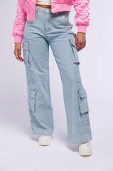 ELEVATION WIDE LEG CARGO JEANS