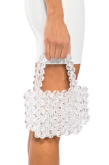 BEADED CLEAR BAG