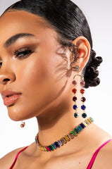 EVEN IF IT BREAKS YOUR HEART RHINESTONE DANGLE EARRINGS