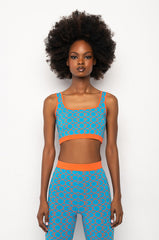 EVERYDAY KNIT BRALETTE BLUE MULTI