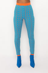 EVERYDAY SKINNY KNIT LEGGINGS BLUE MULTI