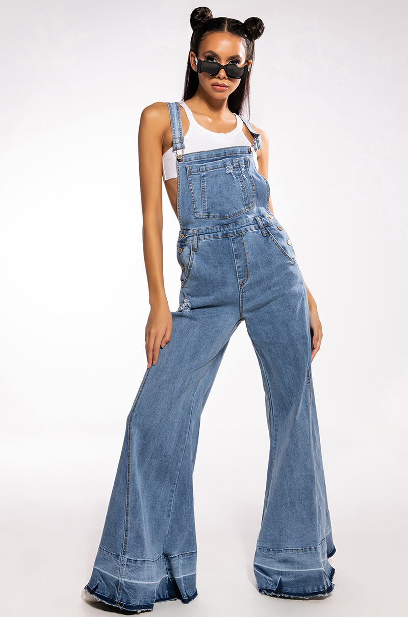 EVERYDAY WIDE LEG OVERALLS