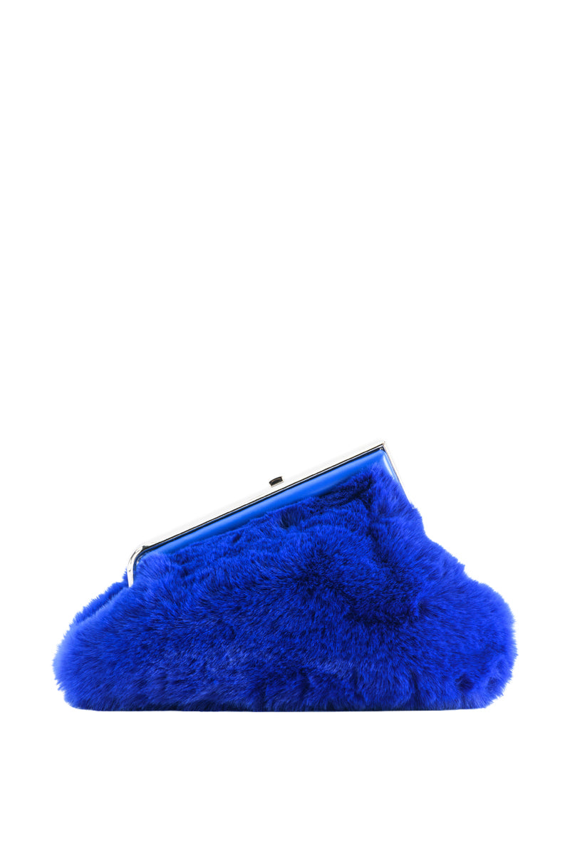 EXPENSIVE TASTE FAUX FUR CLUTCH