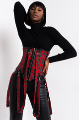BAD BITCH CORSET RED MULTI