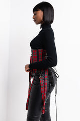 BAD BITCH CORSET RED MULTI