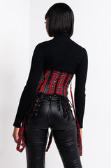 BAD BITCH CORSET RED MULTI