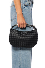 BIERA WEAVEN PU BAG IN BLACK