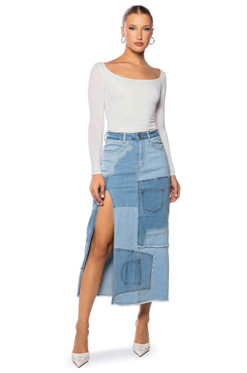 KAYA DOUBLE LAYER LONG SLEEVE TOP