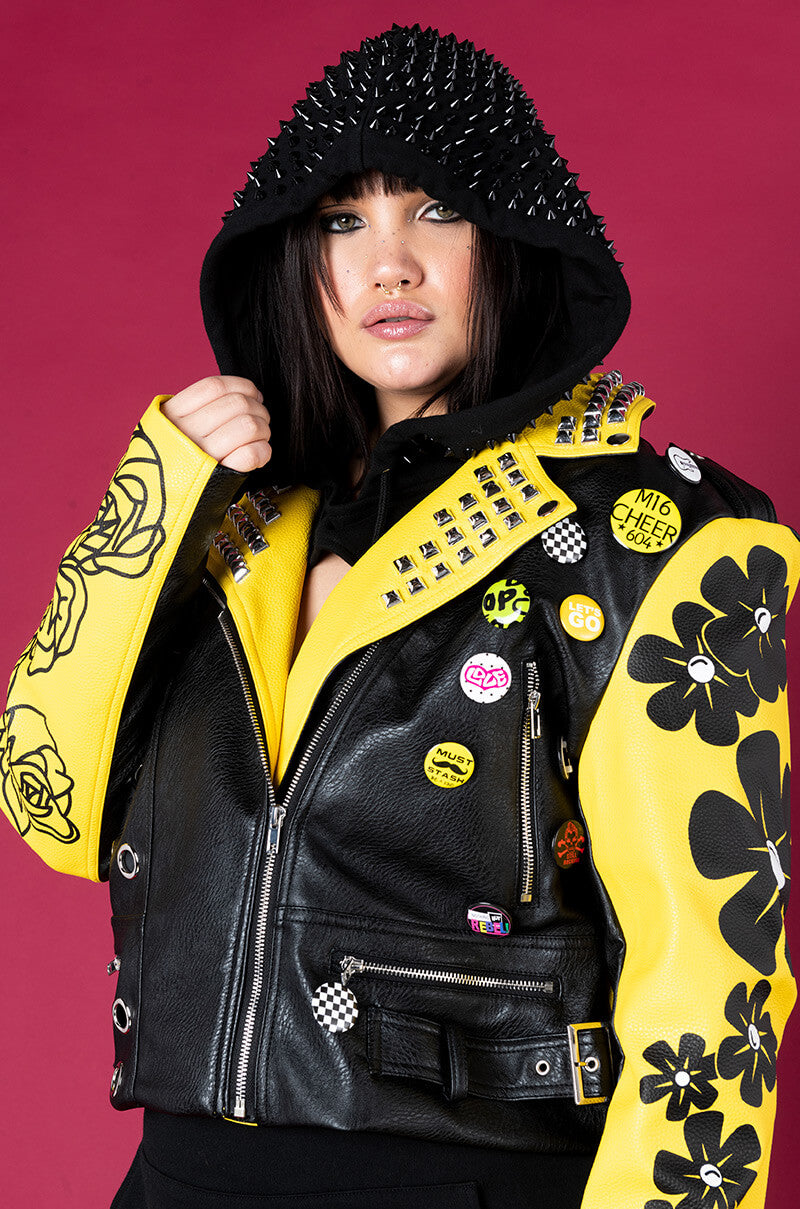 AZALEA WANG SCOUTS HONOR PLUS MOTO JACKET