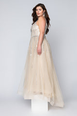 BLACK LABEL IN THE MOOD FOR GLAM DRIPPIN STONES MAXI GOWN