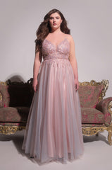 BLACK LABEL OVER ALL OF IT TULLE MAXI GOWN