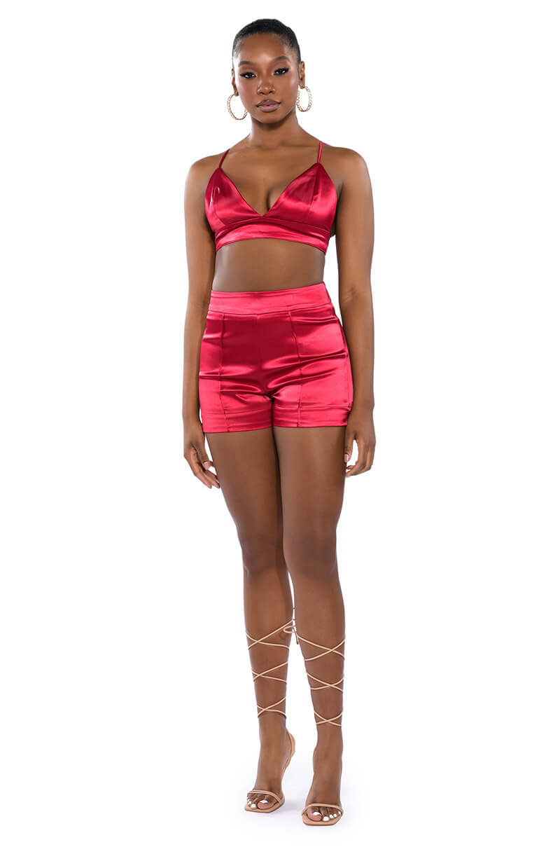 SPRING SATIN SHORT