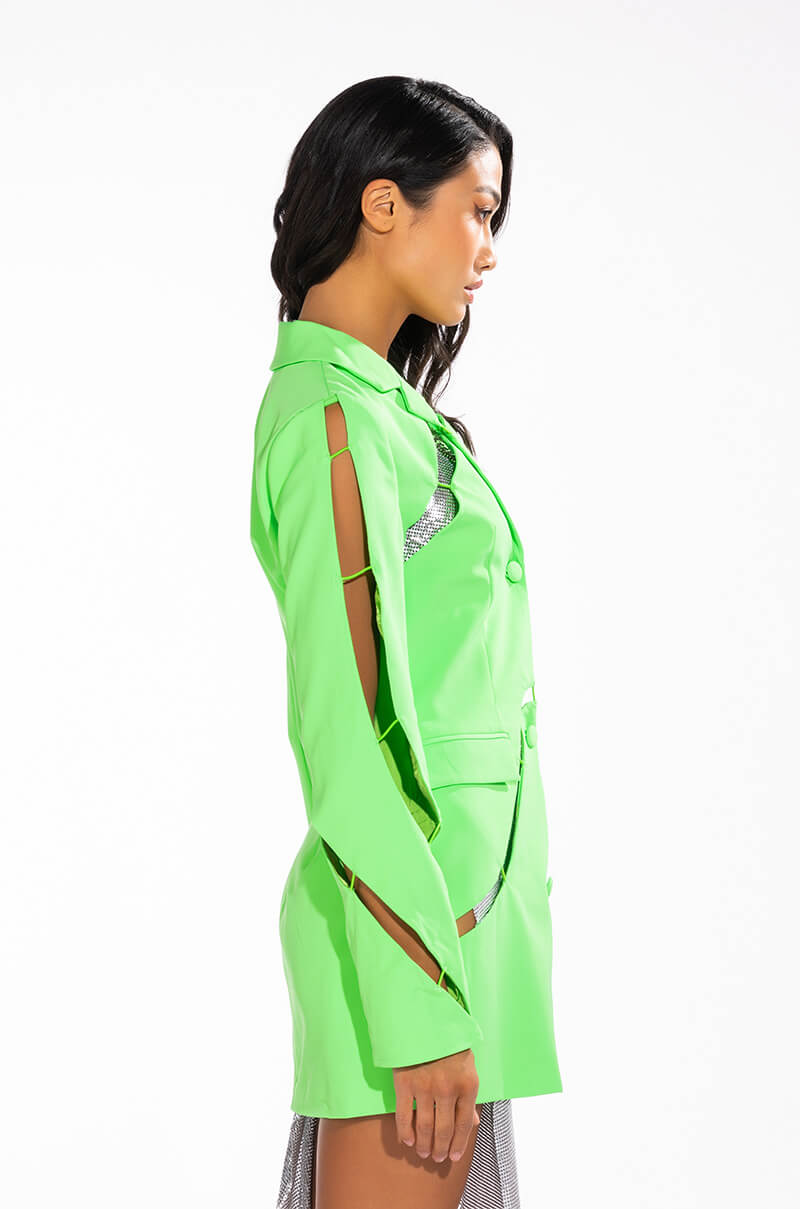 THE BEST PART CUT OUT BLAZER